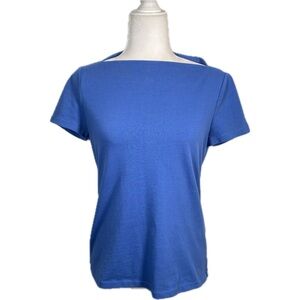 Kate Spade Saturday Tee Blue Short Sleeve Top Medium